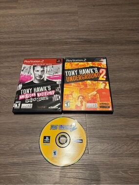 Tony Hawk skateboard game ps2 bundle